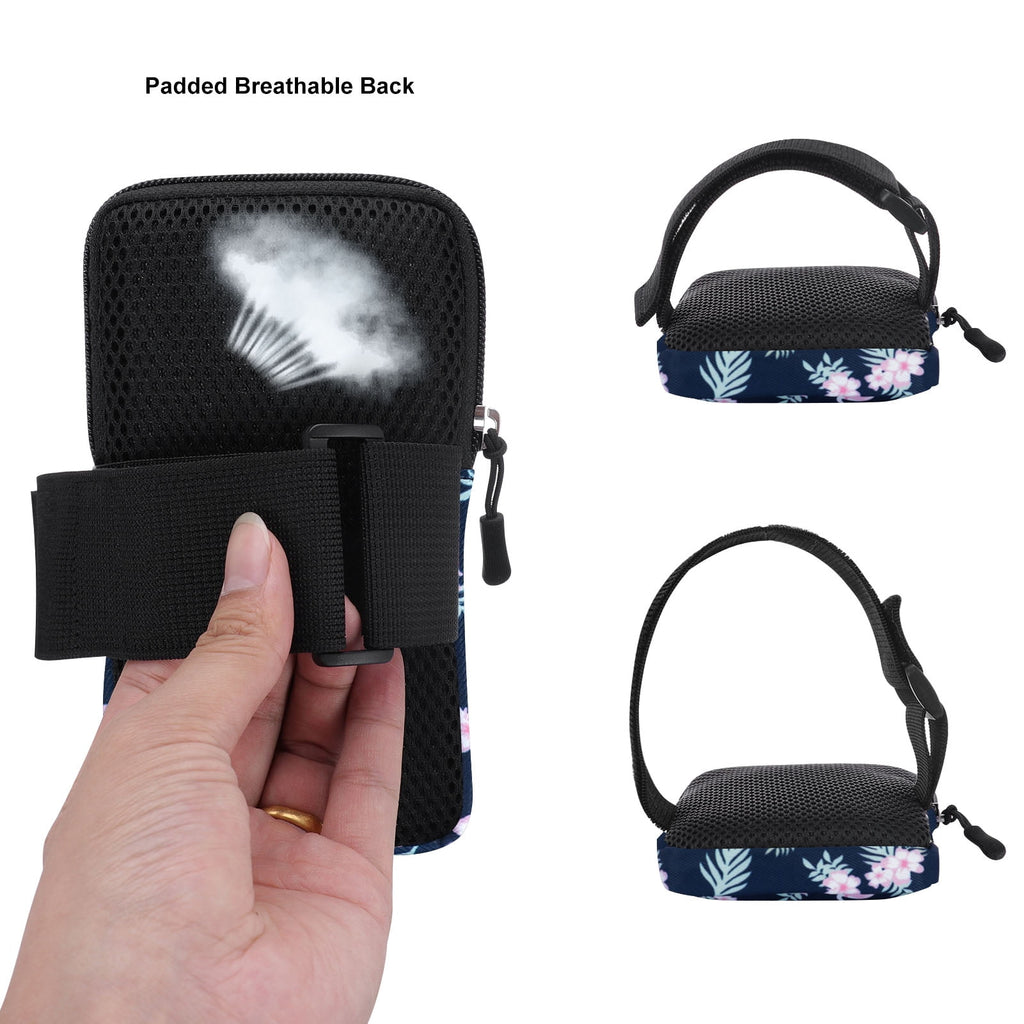 HAWEE Cell Phone Arm Bands Bag for Women Sports Running Pouch Hold Smartphone 6.28 Inches Full-screen, Colorful Flower