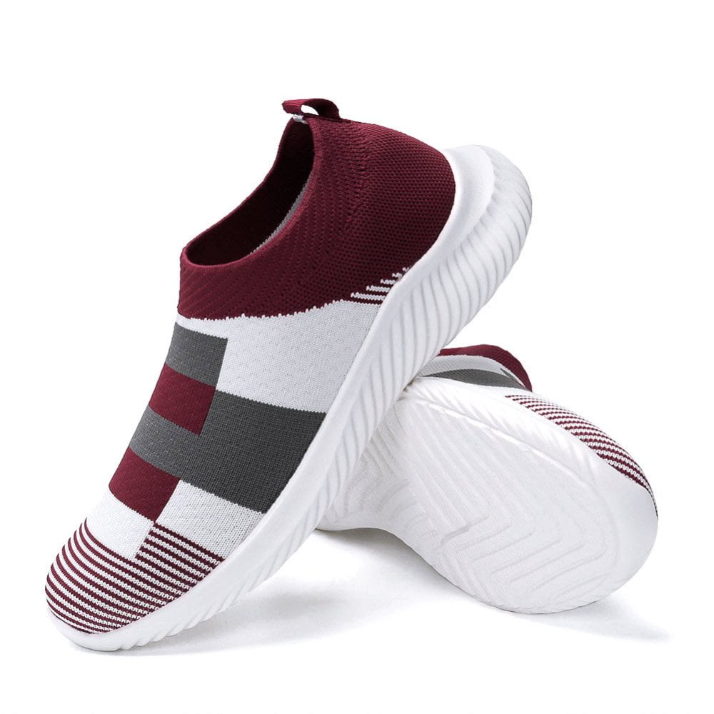Ablanczoom Womens Sneakers Running Shoes Slip-on Fitness Sports Walking Tennis Flats