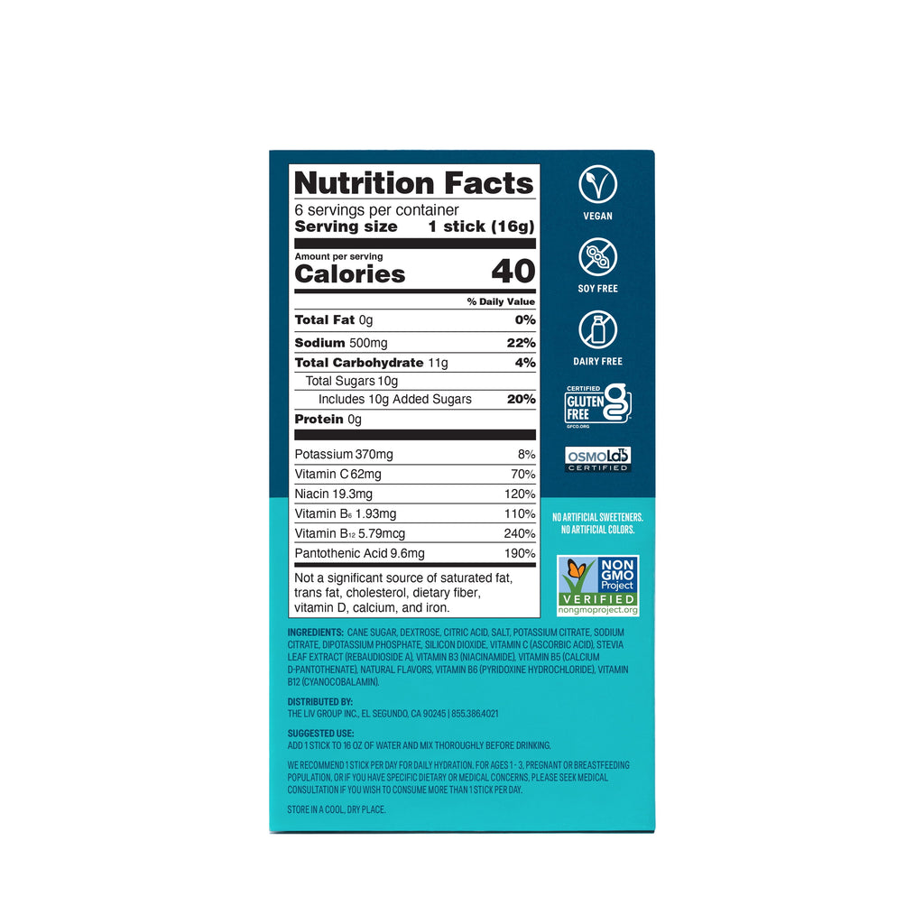 Liquid I.V.® Strawberry Hydration Multiplier® Powdered Electrolyte Drink Mix, 6 Count Packets