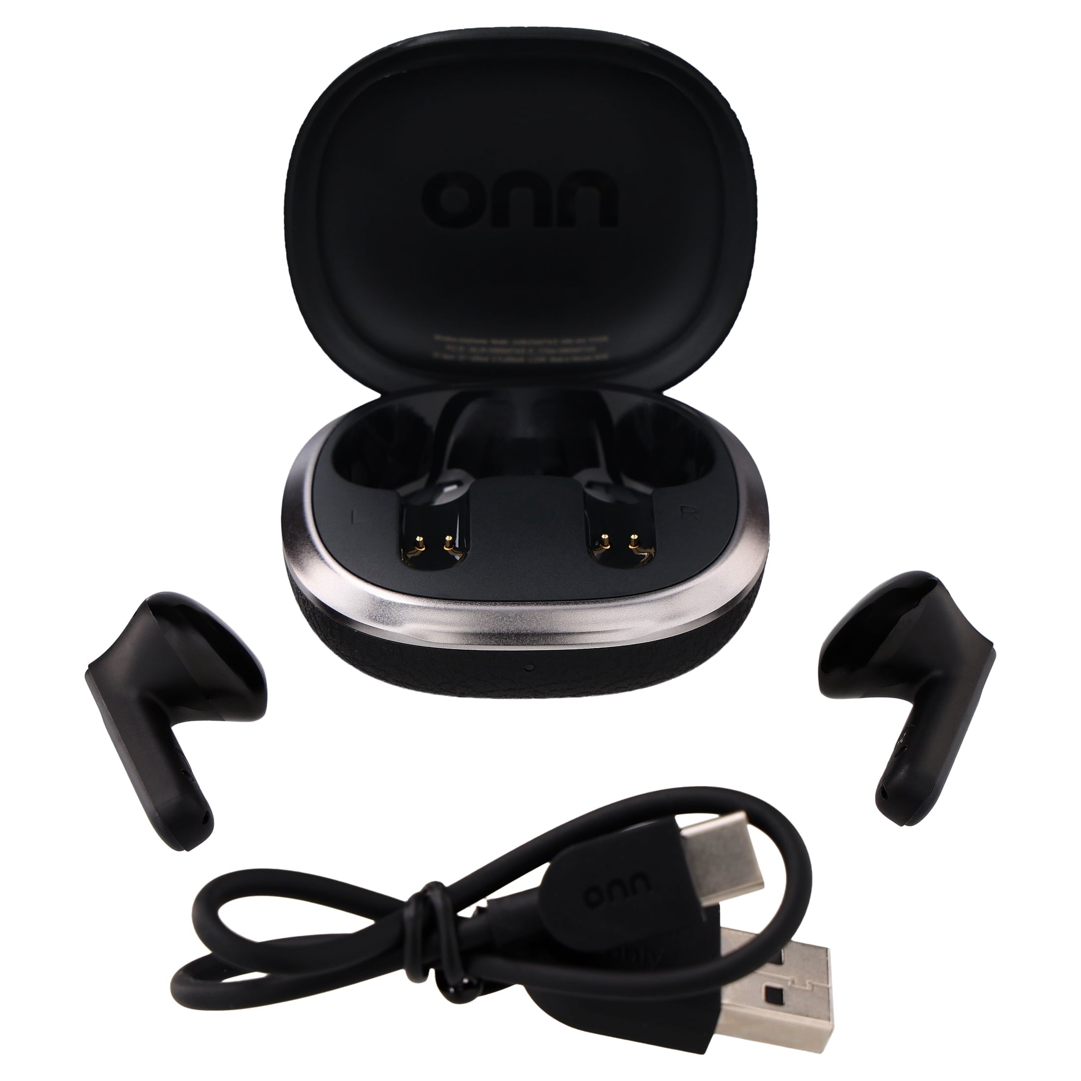 onn Hushbyte Wireless Earbuds, White