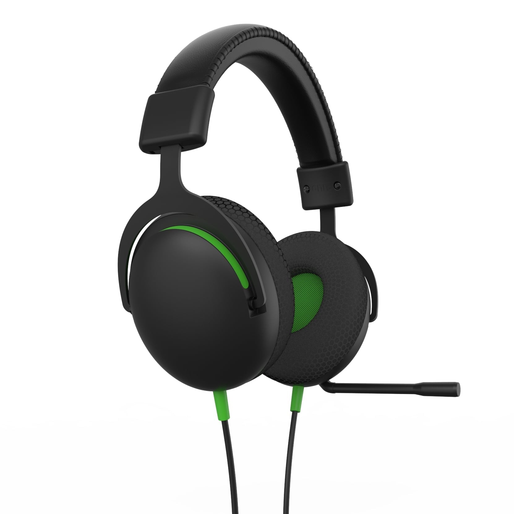 onn Wired Gaming Headset Compatible with Xbox Series X/S and Xbox One X/S, Black and Green