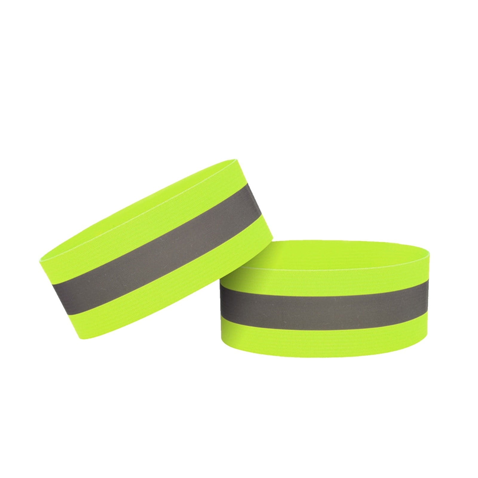 8 Piece Reflective Armband and Ankle Band Set for Running, High Visibility Safety Straps for Night Cycling and Jogging, Elastic Adjustable Sports Gear for Outdoor Activities, Green