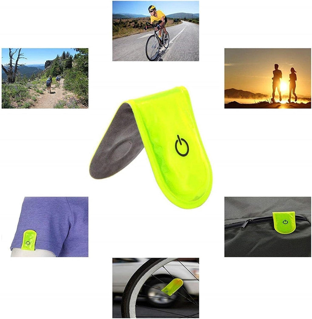 EONQY LED Safety Light Magnetic Clip on, 5 Pack Running Lights for Runners, Reflective Running Gear with 3 Light Modes for Running, Hiking, Outdoor Adventure, Camping