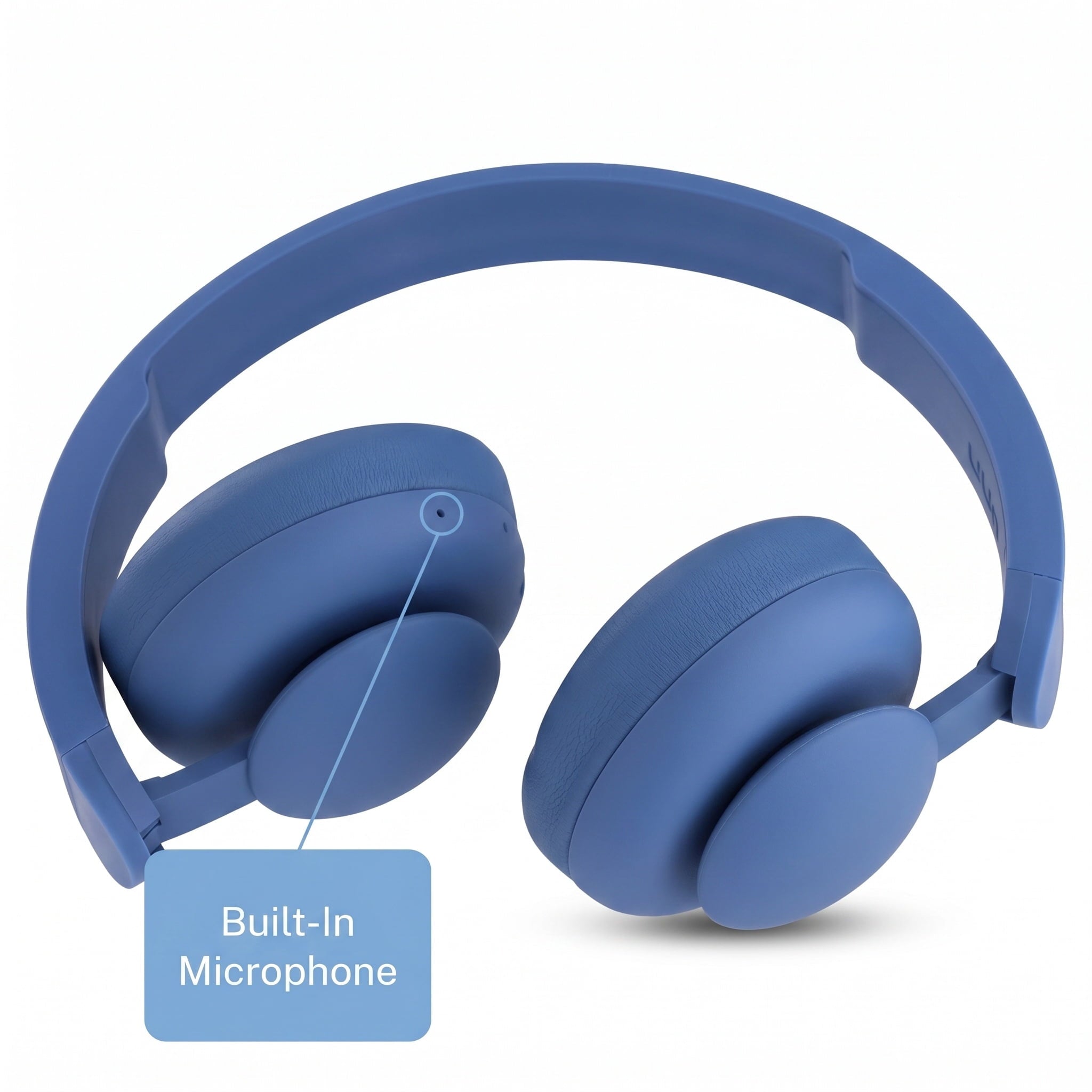 onn Wireless On-ear Headphones with Bluetooth, Black