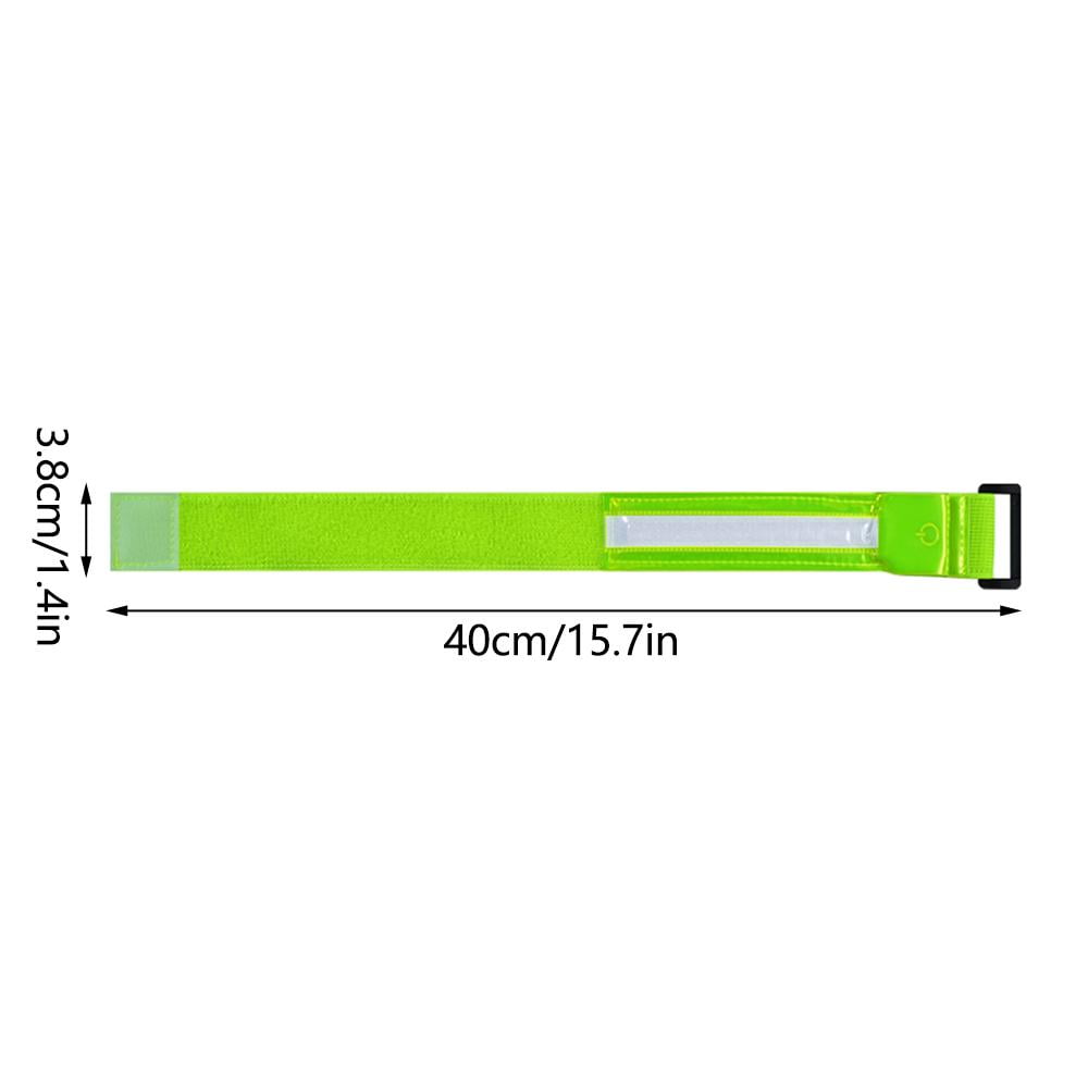 Rechargeable LED Armband 2-Pack, Running Lights for Runners, Light Up Arm Bands for Walking Running, Reflective Running Gear for Night Safety,6 Colors & 3 Modes & Adjustable Wristbands