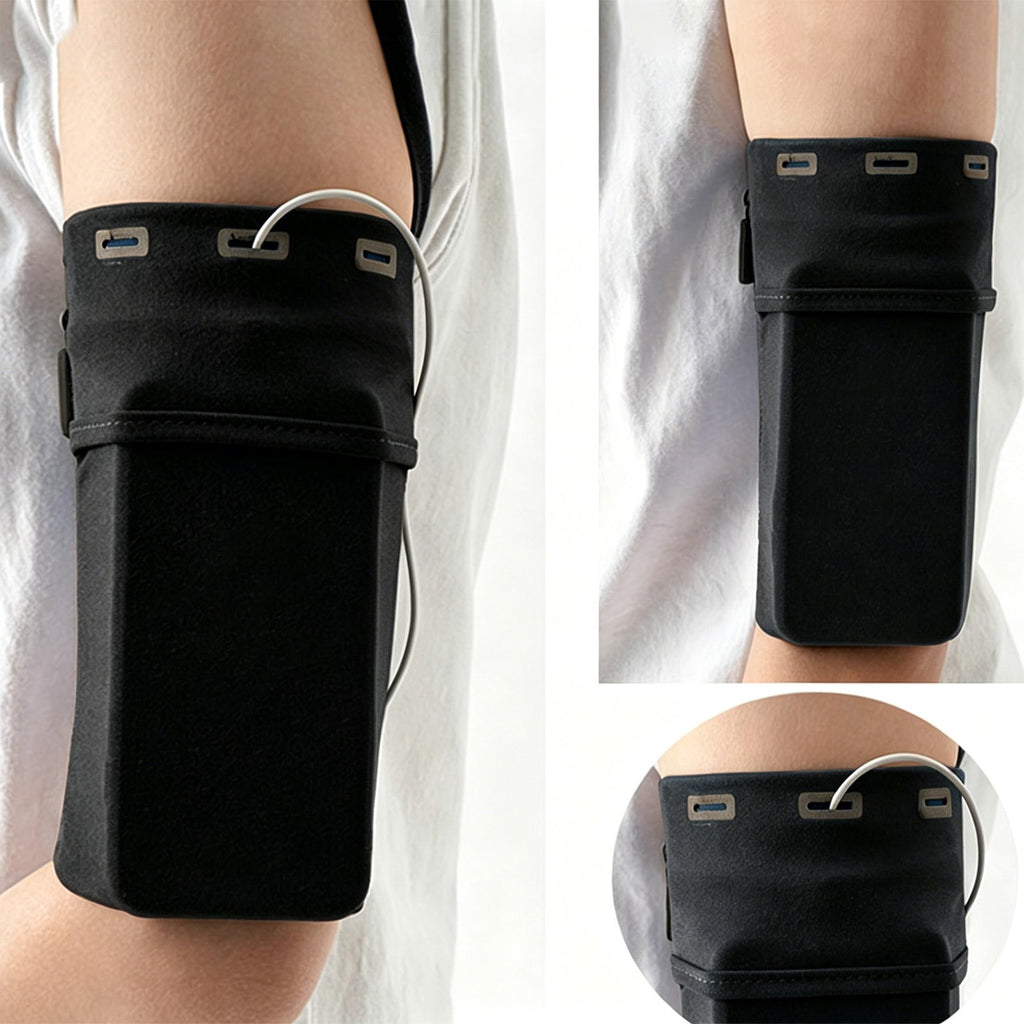 BUTASY Arm Bag for Phone Holder, Sports Running Armband for Gym, Cycling & Workout,Reflective Breathable Large Capacity Sports Armband