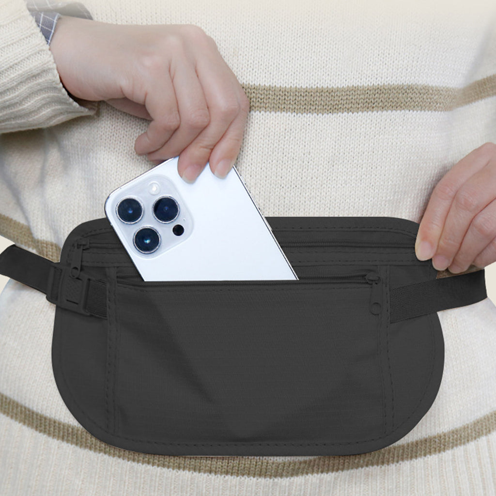 Thin Running Belt Fannys Pack Runners Phone Holder Waist Bag,Travelling Money Phone Holder Running Gear Accessories