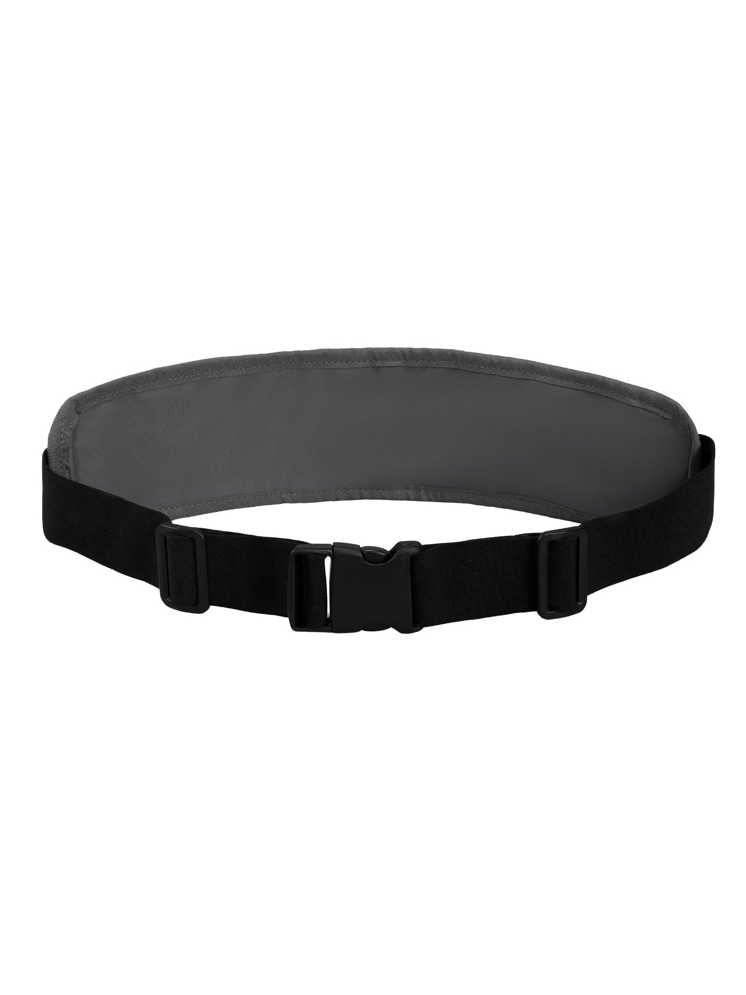 MIER Running Belt Slim Waist Pack with Bib Clips Adjustable Elastic Phone Holder for Fitness Marathon Daily Travel Black