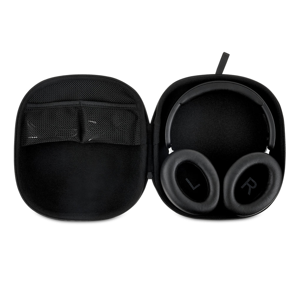 onn Wireless Over-Ear Bluetooth Headphones with Active Noise Cancelling, Black