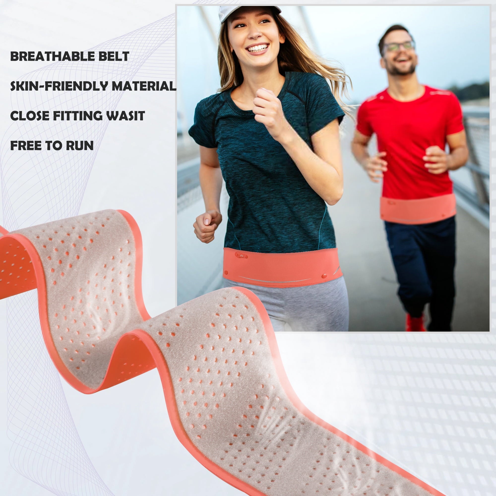 LUXMO LUXURY MOBILE Slim Running Belt Fanny Phone Holder for Running