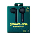 Onn Noise-Canceling Bluetooth Earphones with Microphones - Gray