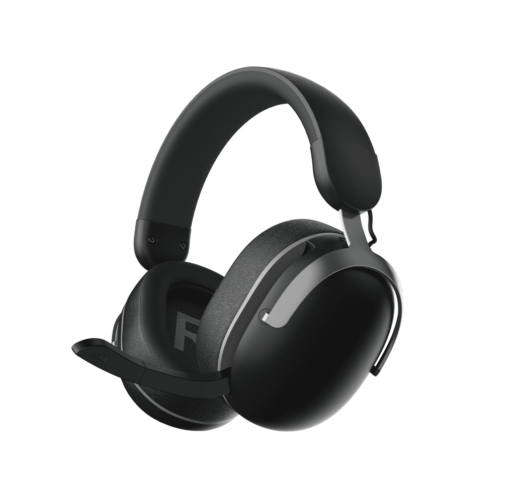 onn Wireless Gaming Headset Compatible with PlayStation 5, Bluetooth/2.4GHz, Black